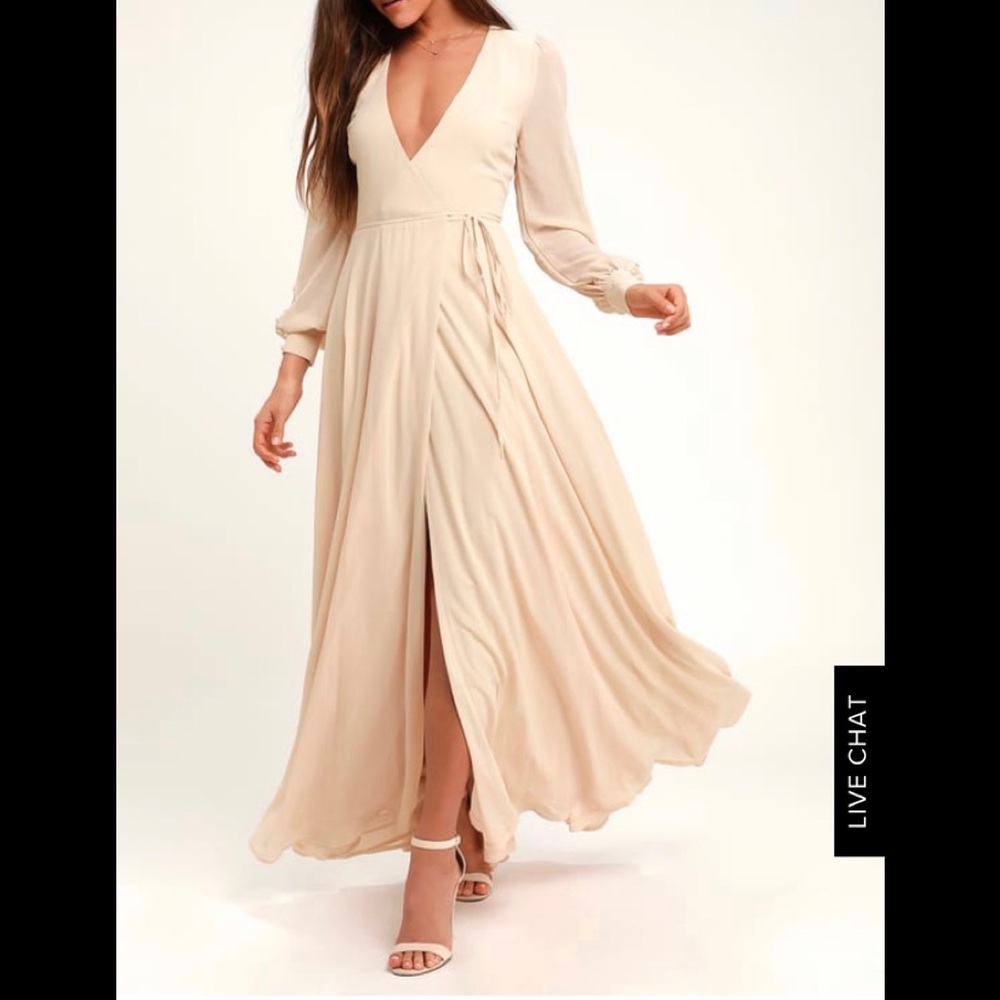 Light beige dress